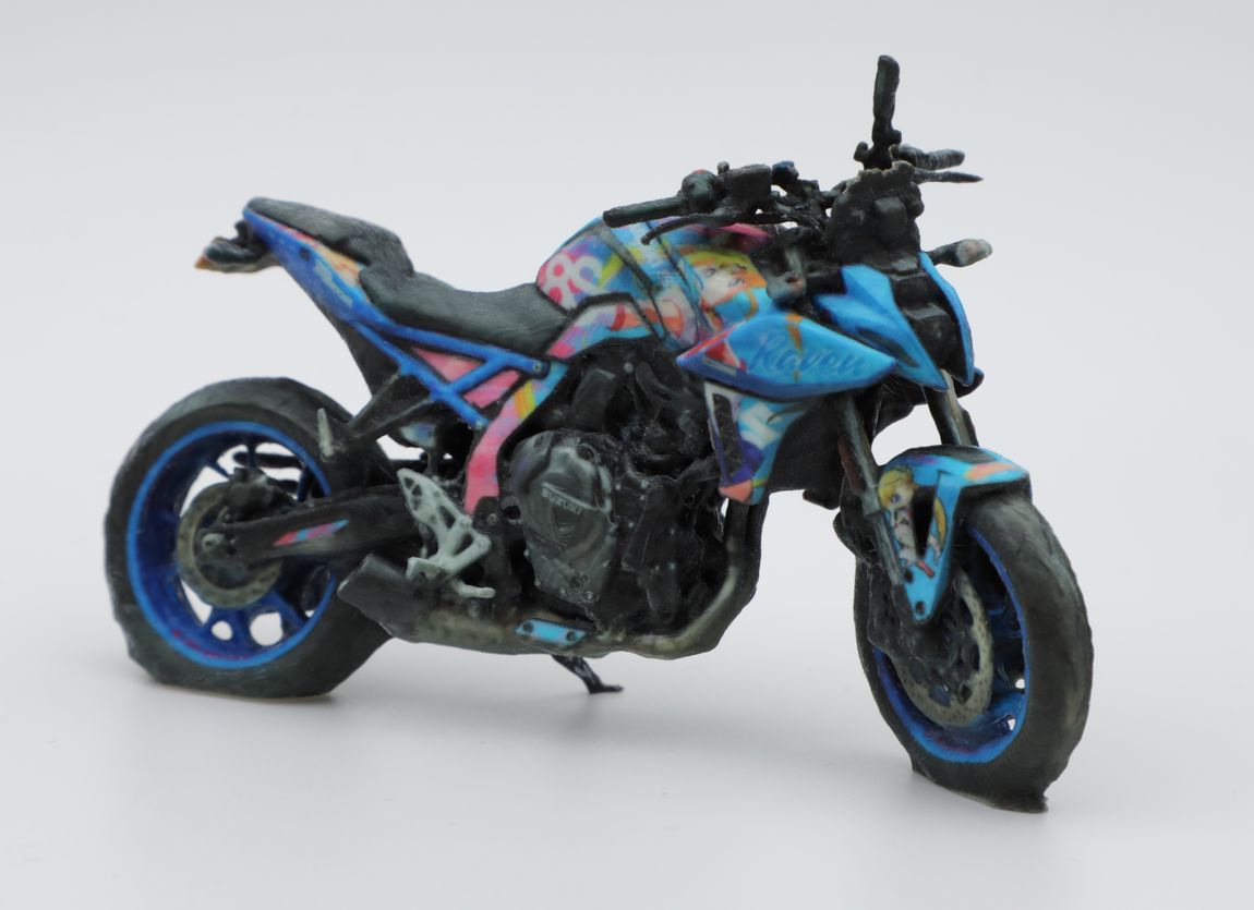 Full-colour printed the bike