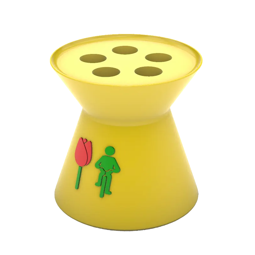 Tulip Cycle Wands Display Vase