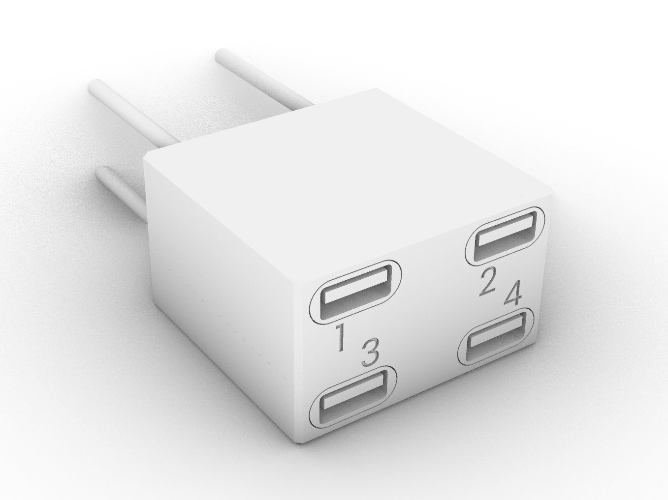 4-Port USB Cable Organiser